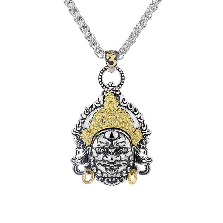 Buddha Stones amarillo dios de la riqueza amuleto cobre suerte collar colgante