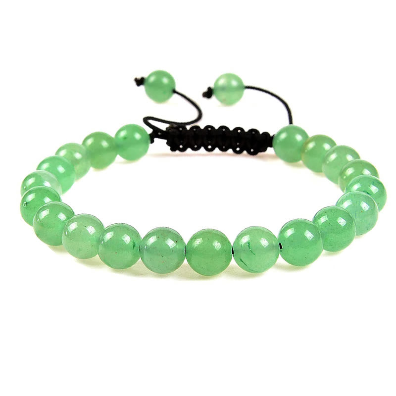 Pulsera de macramé ajustable unisex con cuentas de cristal de piedras preciosas de poder curativo natural de Buddha Stones