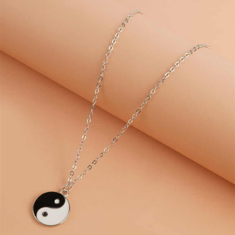 2 piezas colgante de collar de equilibrio de armonía Yin Yang - image 2
