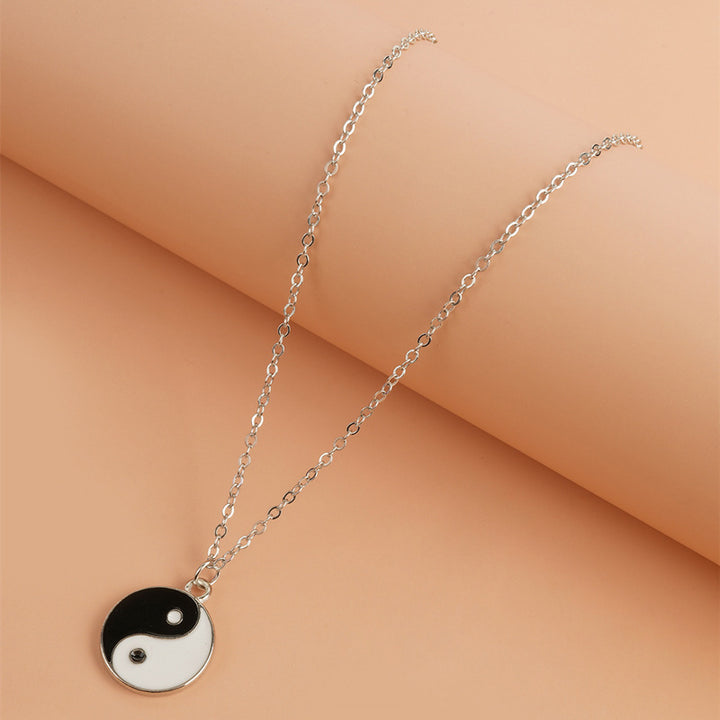 2 piezas colgante de collar de equilibrio de armonía Yin Yang - image 2