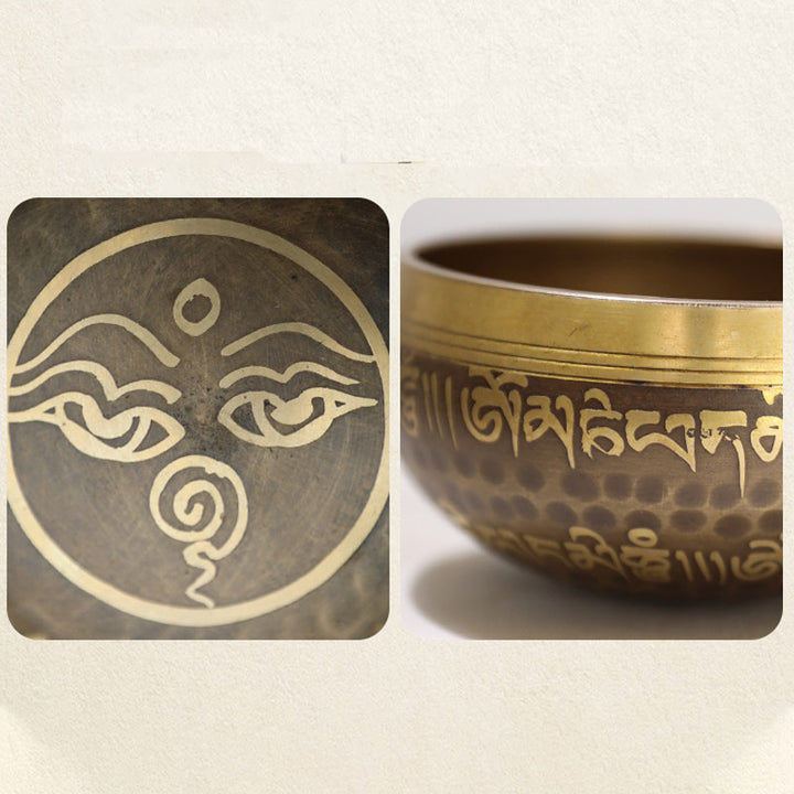 Juego de cuencos tibetanos artesanales para yoga y meditación. - image 9