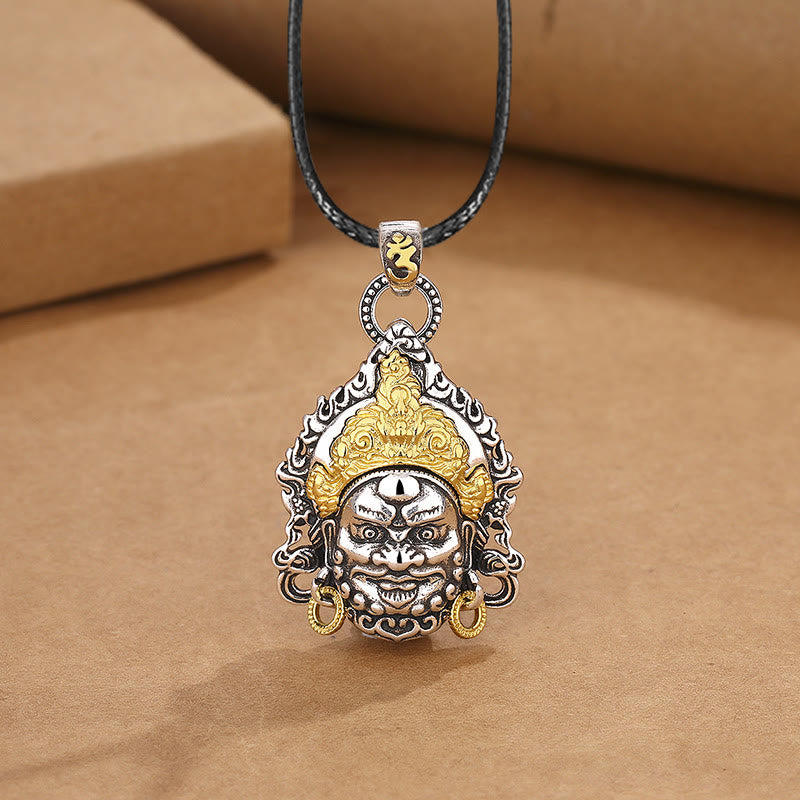 Buddha Stones amarillo dios de la riqueza amuleto cobre suerte collar colgante