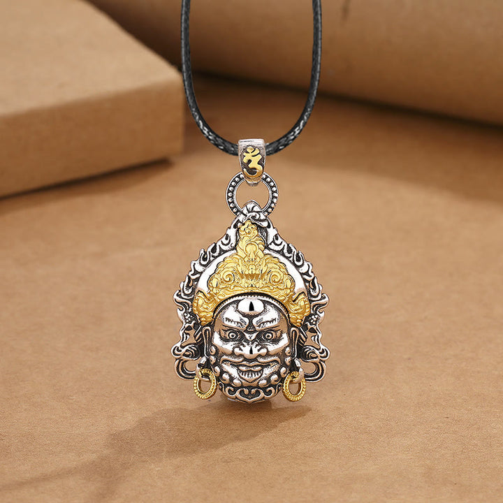Buddha Stones amarillo dios de la riqueza amuleto cobre suerte collar colgante