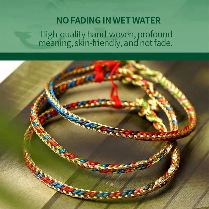 Pulsera trenzada hecha a mano con diseño de personaje Fu Zongzi de plata de ley 925 con Buddha Stones