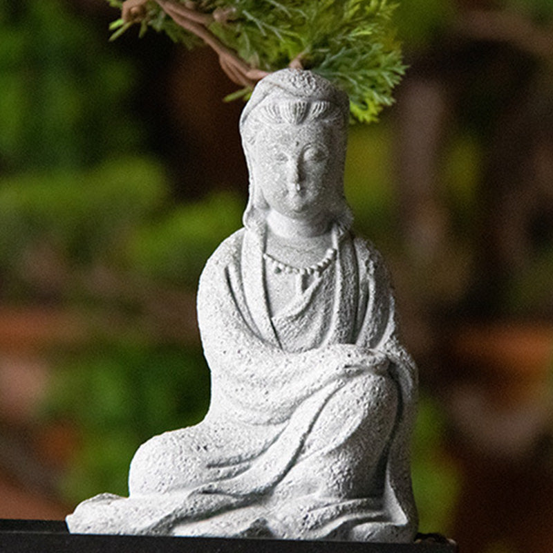 Buddha Stones Estatua de Avalokitesvara Bendición Decoración del hogar