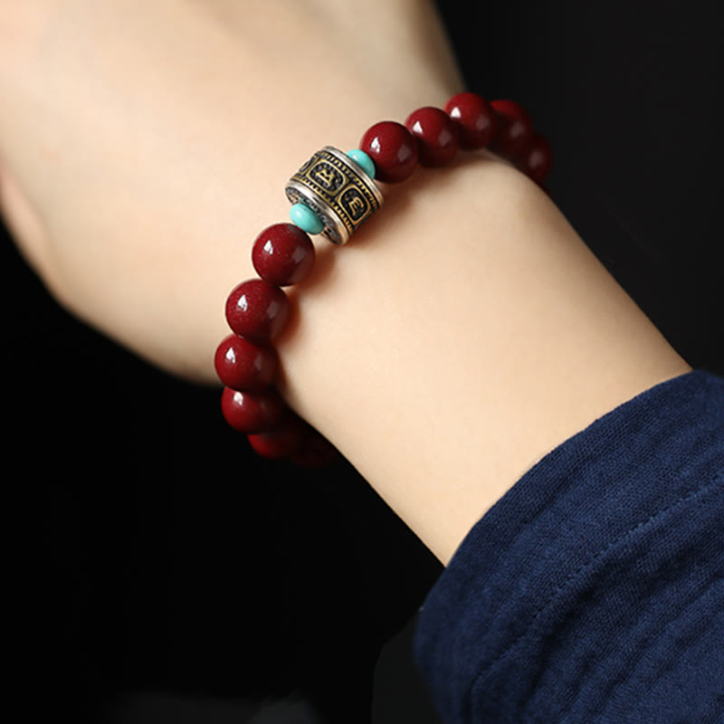 Pulsera de plata de ley 925 con Buddha Stones , zodíaco chino, Buda natal, cinabrio, Om Mani Padme Hum - image 17