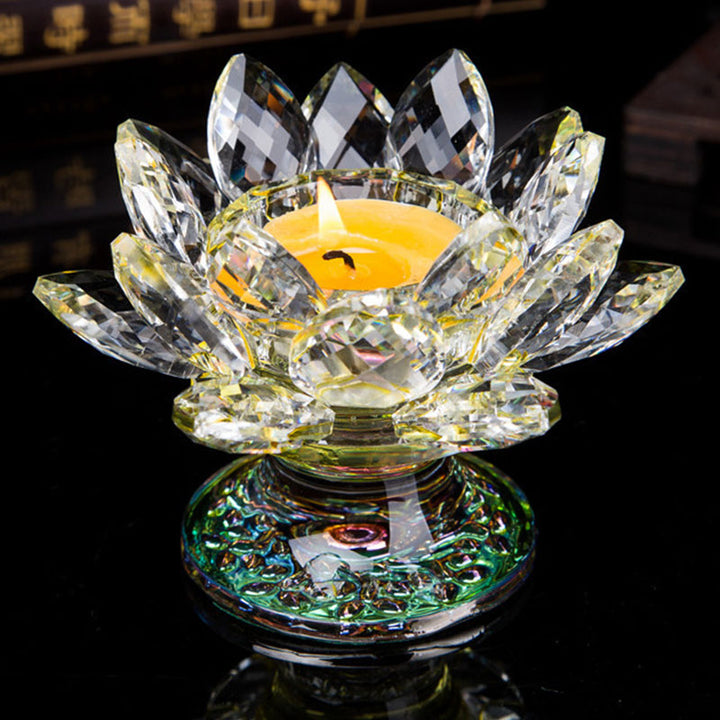 Adorno de candelabro de loto tibetano