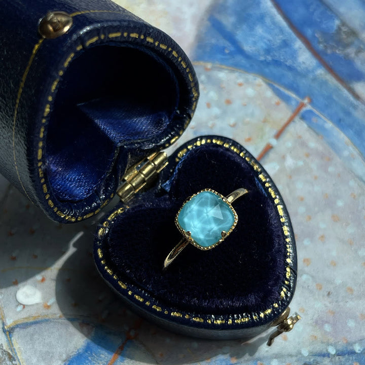 Juego de colgante y collar con anillo de protección chapado en plata de ley 925 con Buddha Stones