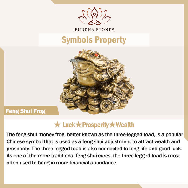 Buddha Stones FengShui Riqueza Decoración de rana de la suerte