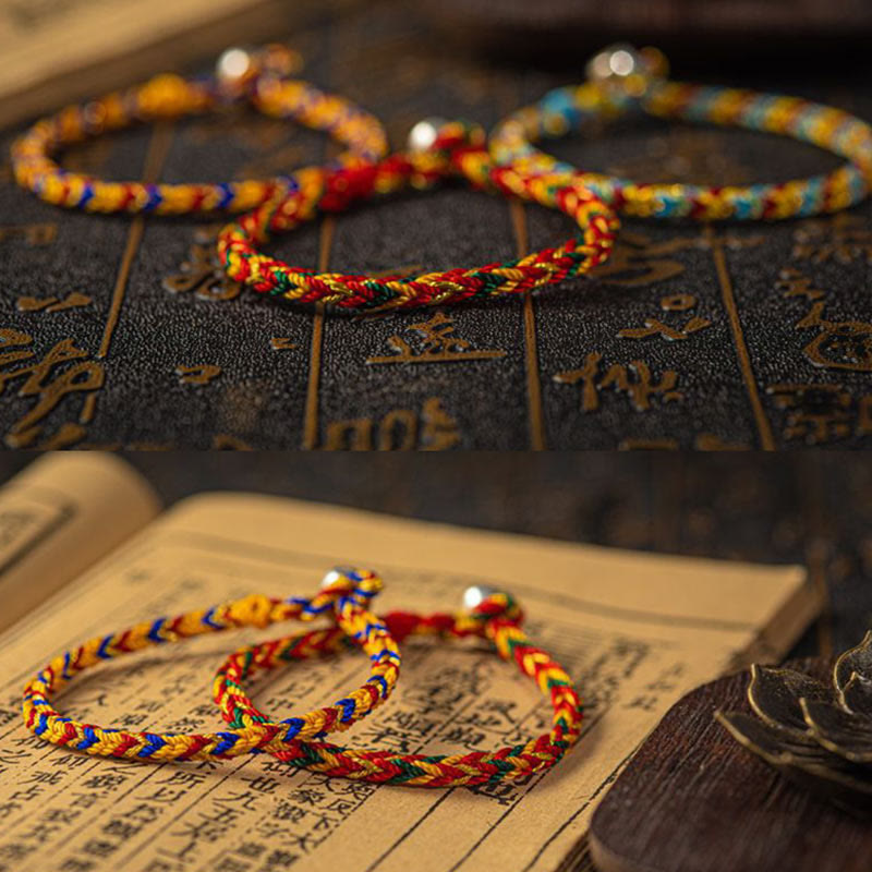 Buddha Stones &quot;Que seas buena fortuna y éxito&quot; Pulsera Suerte Multicolor