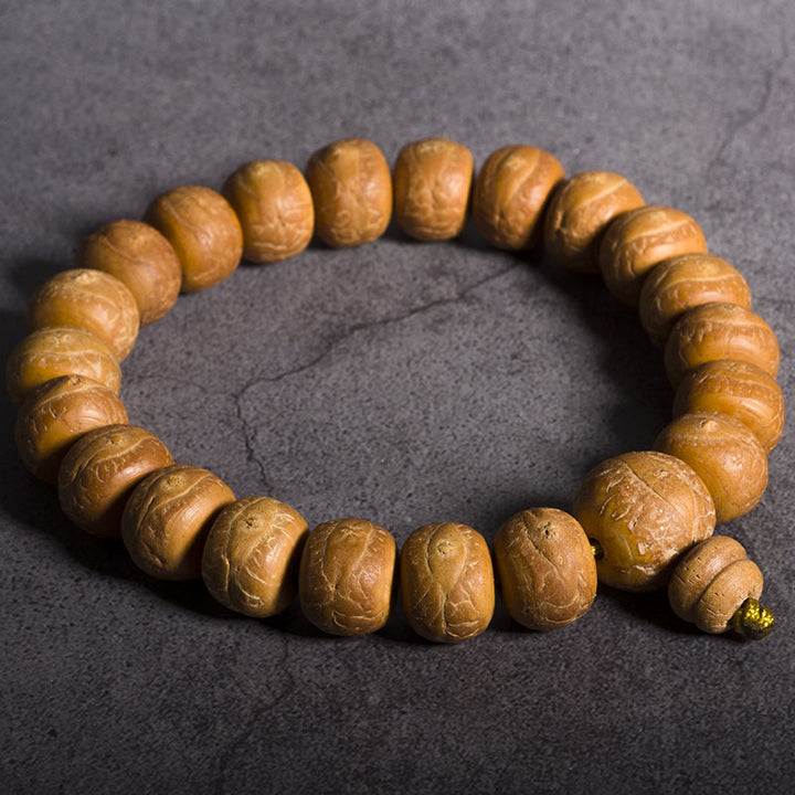 Buddha Stones Bodhi Suerte Auspiciosidad Muñeca Mala Borla Bolsillo Mala