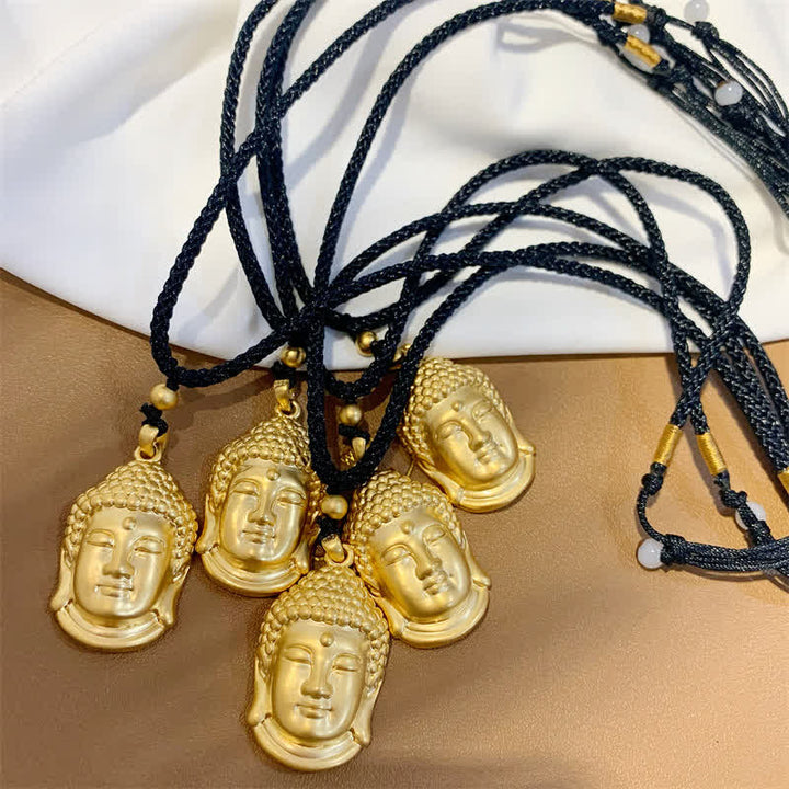 Colgante de collar de riqueza de cobre de Buda de oro - image 10