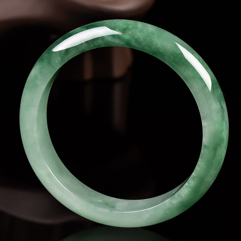 Brazalete de bendición de la fortuna de jade natural con Buddha Stones