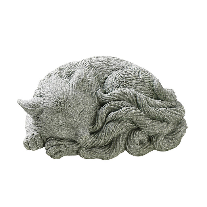 Buddha Stones pequeñas de nueve colas, protección de zorro, decoración para el hogar, té, mascota