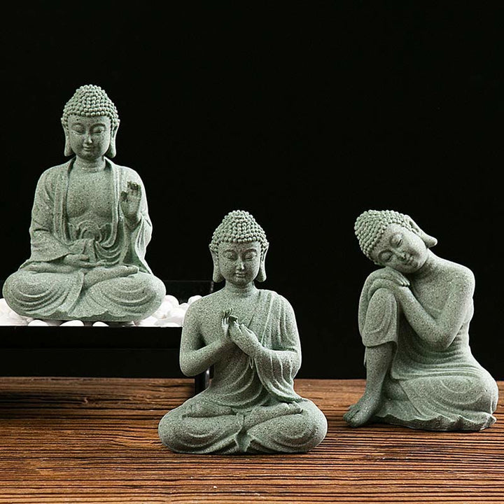 Estatua tibetana de meditación, contemplación, Buda, serenidad, compasión, decoración