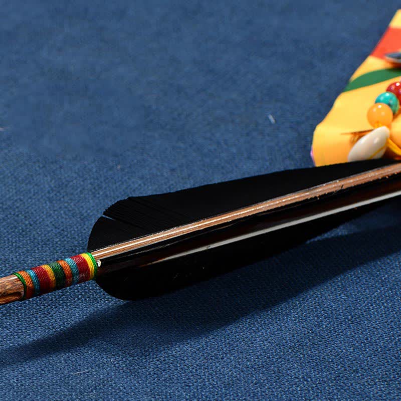 Bandera de oración con la flecha de la suerte y los ocho símbolos auspiciosos tibetanos para decoración del hogar. - image 10