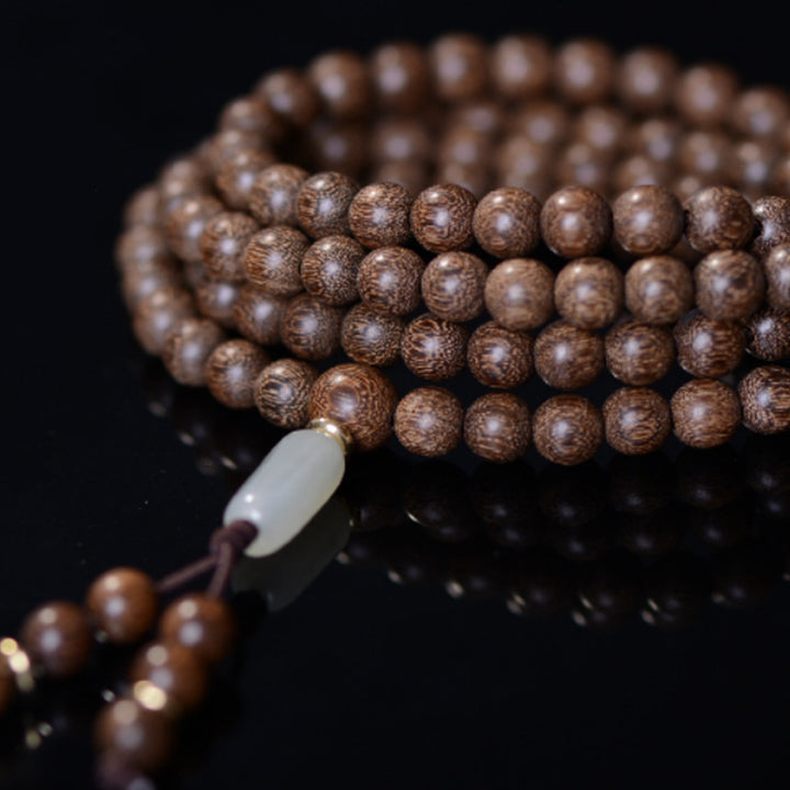 Pulsera Calma De Jade De Palisandro Con 108 Buddha Stones
