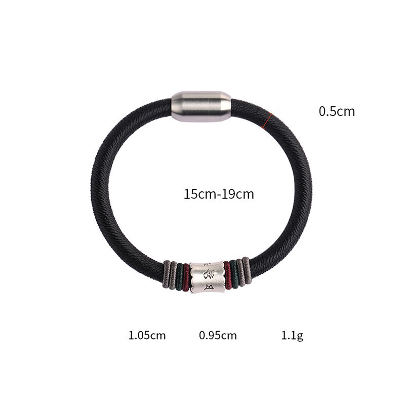 Pulsera con hebilla magnética de plata de ley 999 con Buddha Stones Om Mani Padme Hum Peace - image 12