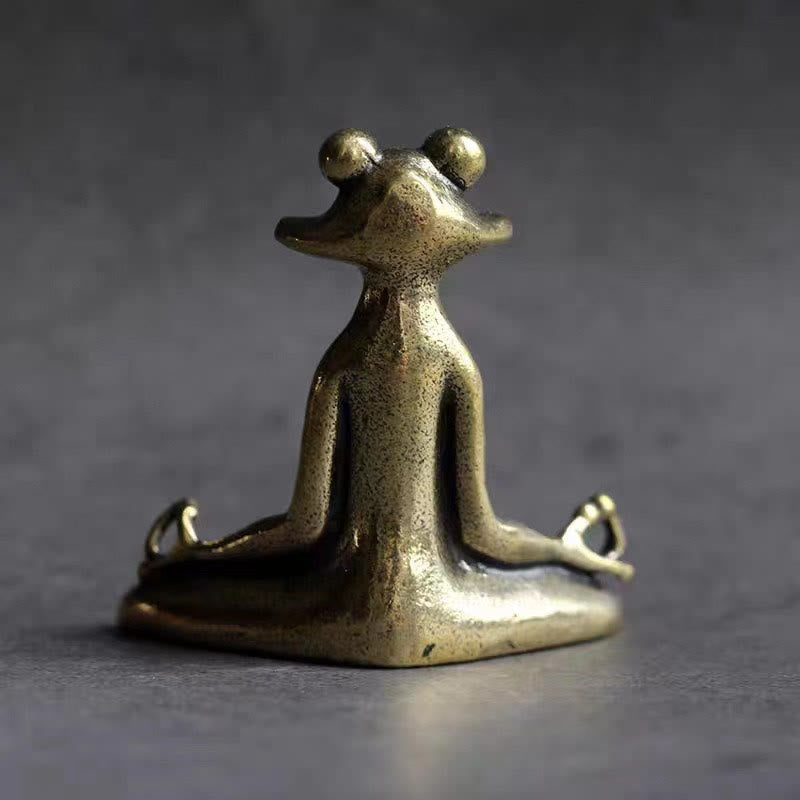 Buddha Stones, Mini Rana pequeña, Tortuga, pez Koi, Caracol, cangrejo, cobre, riqueza, decoración del hogar