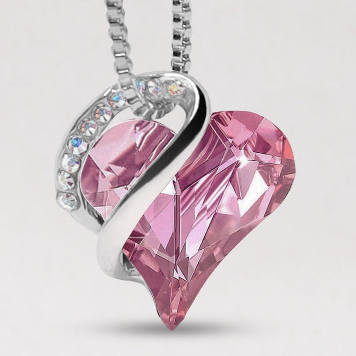 Colgante de collar de energía curativa con piedra natal de corazón de amor de Buddha Stones