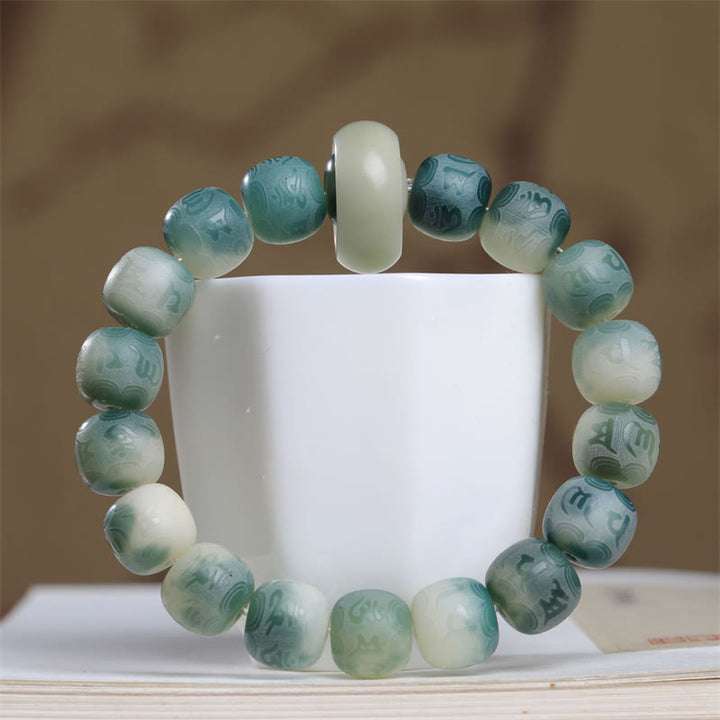 Buddha Stones , semillas Bodhi, Om Mani Padme Hum grabadas para mantener alejados los espíritus malignos