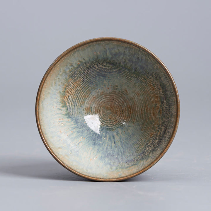 Buddha Stones Jingdezhen pintadas a mano Ru Kiln porcelana Hanfu niña flor taza de té de cerámica tazas de té Kung Fu