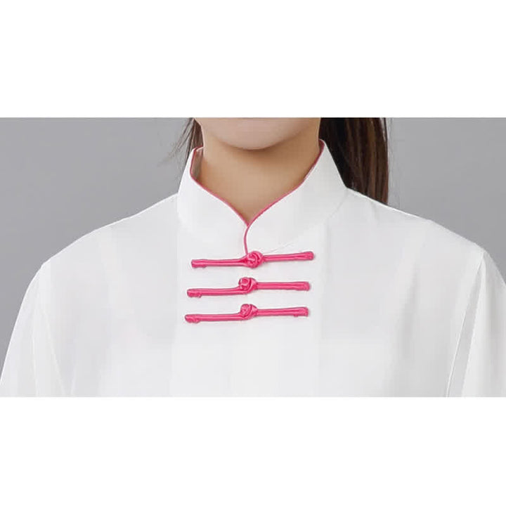 Conjunto de ropa para mujer con diseño de hojas y flores de loto y piedras de Buddha Stones para meditación, tai chi, oración y práctica espiritual zen - image 17