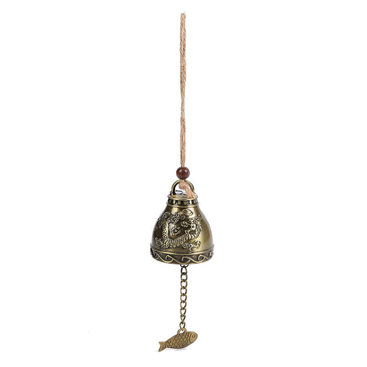 Feng Shui Buda Koi pez dragón elefante carillón de viento campana suerte decoración colgante de pared