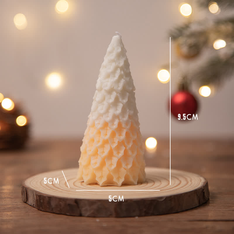 Regalo de vela de cera de soja perfumado árbol de Navidad para amigos de la familia
