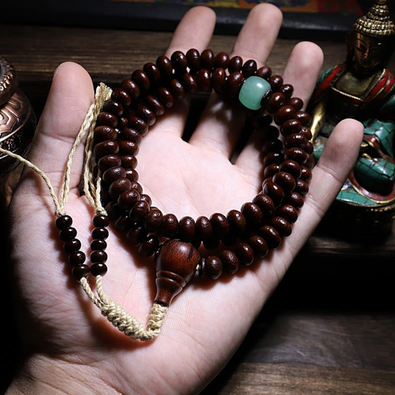 Buddha Stones naturales del Tíbet 108 cuentas de Mala semilla de Bodhi púrpura cuentas Dzi de tres ojos pulsera de armonía Dorje de cobre