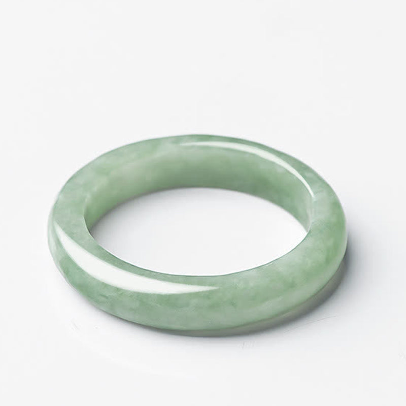 Anillo de abundancia de prosperidad de jade natural con Buddha Stones