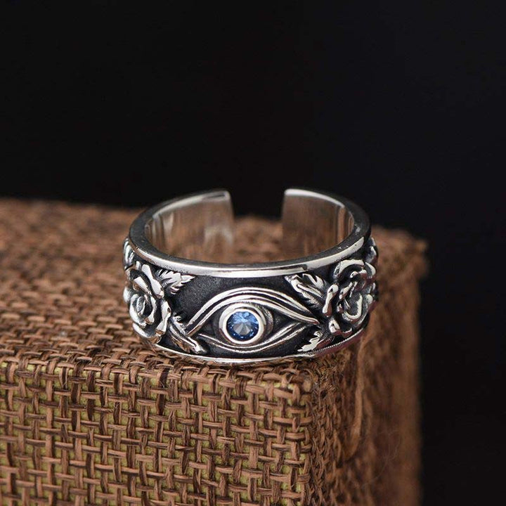 Anillo Ajustable De Protección De Cristal Ojo De Horus De Buddha Stones - image 4