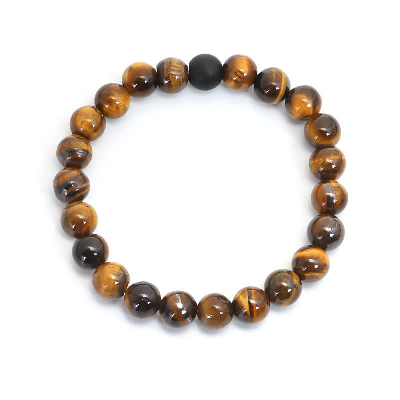 Pulsera de borlas con protección de ojo de tigre Mala de 108 Buddha Stones