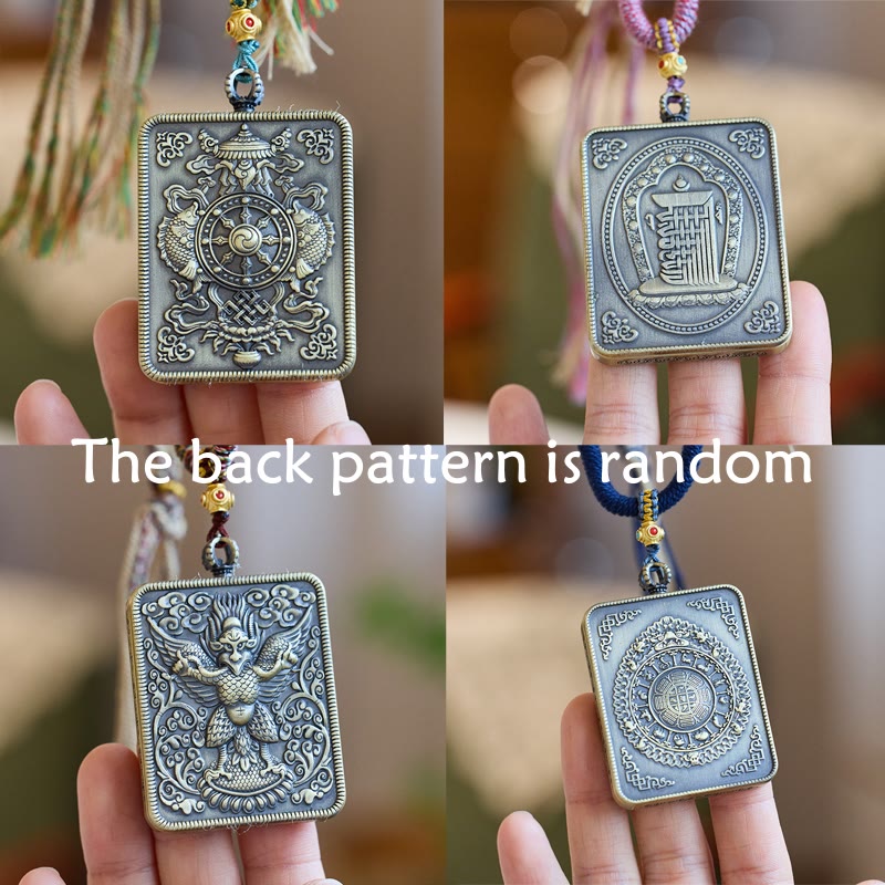 Buddha Stones tibetano Zakiram diosa de la riqueza pasado y presente Ghau caja de oración COLLAR COLGANTE