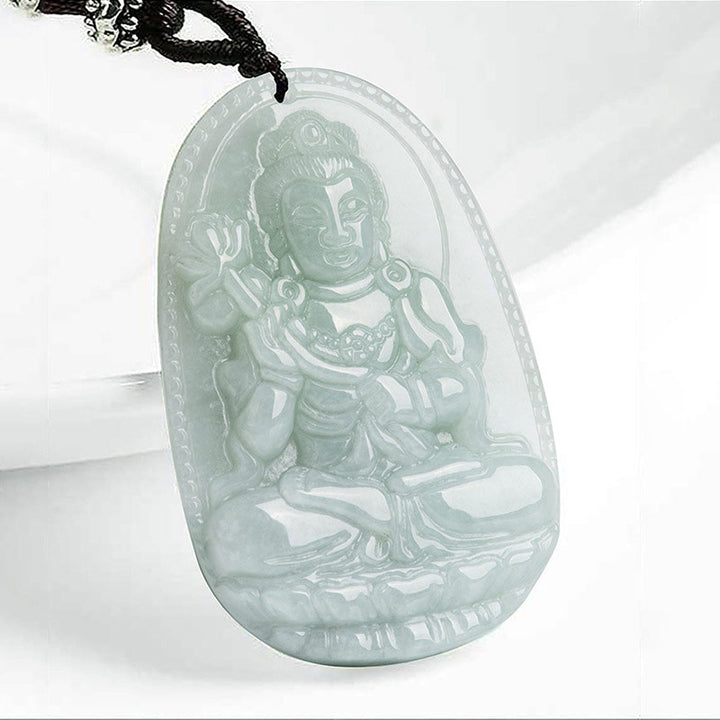 Buddha Stones Zodíaco Chino Buda Natal Jade Riqueza Prosperidad Collar Colgante - Caballo - image 11