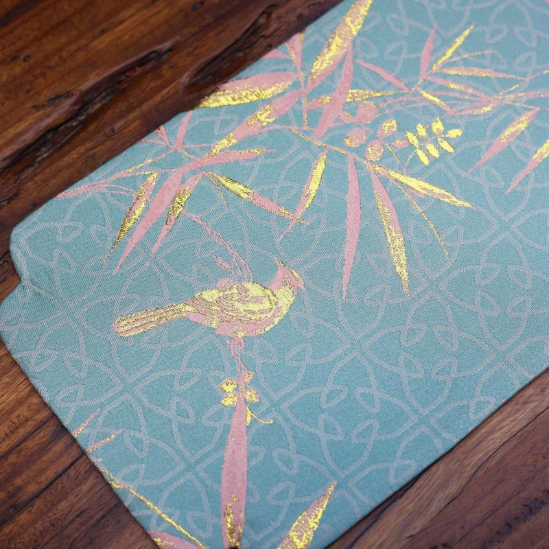 Posavasos para taza de té con diseño de brocado floral elegante