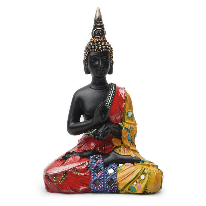 Decoración de estatua de resina de serenidad de Buda tailandés