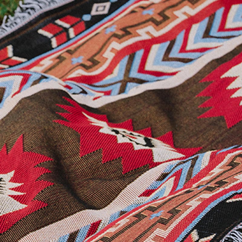 Manta de cama para oficina en casa, cómoda, cálida y geométrica