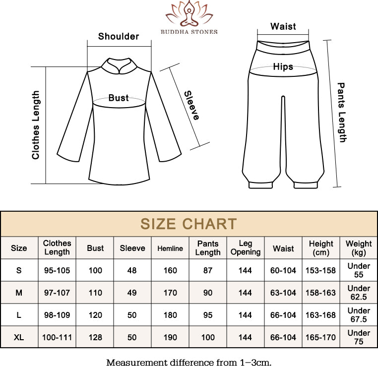 Juego de 3 piezas de ropa de gasa para yoga, Buddha Stones , uniforme, meditación, práctica Zen, para mujer