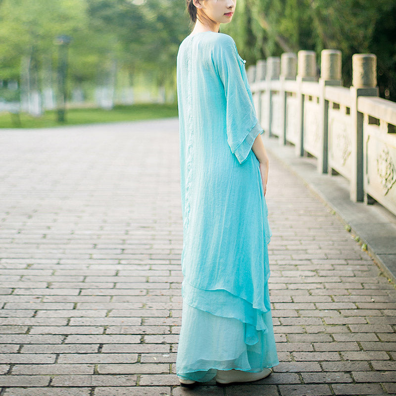 Juego de 3 piezas de ropa de gasa para yoga, Buddha Stones , uniforme, meditación, práctica Zen, para mujer - image 14