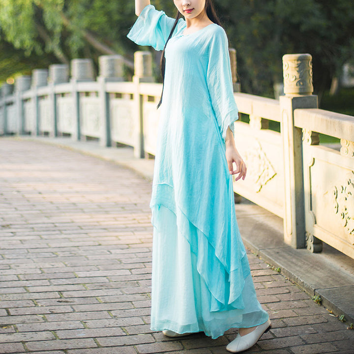 Juego de 3 piezas de ropa de gasa para yoga, Buddha Stones , uniforme, meditación, práctica Zen, para mujer - image 13