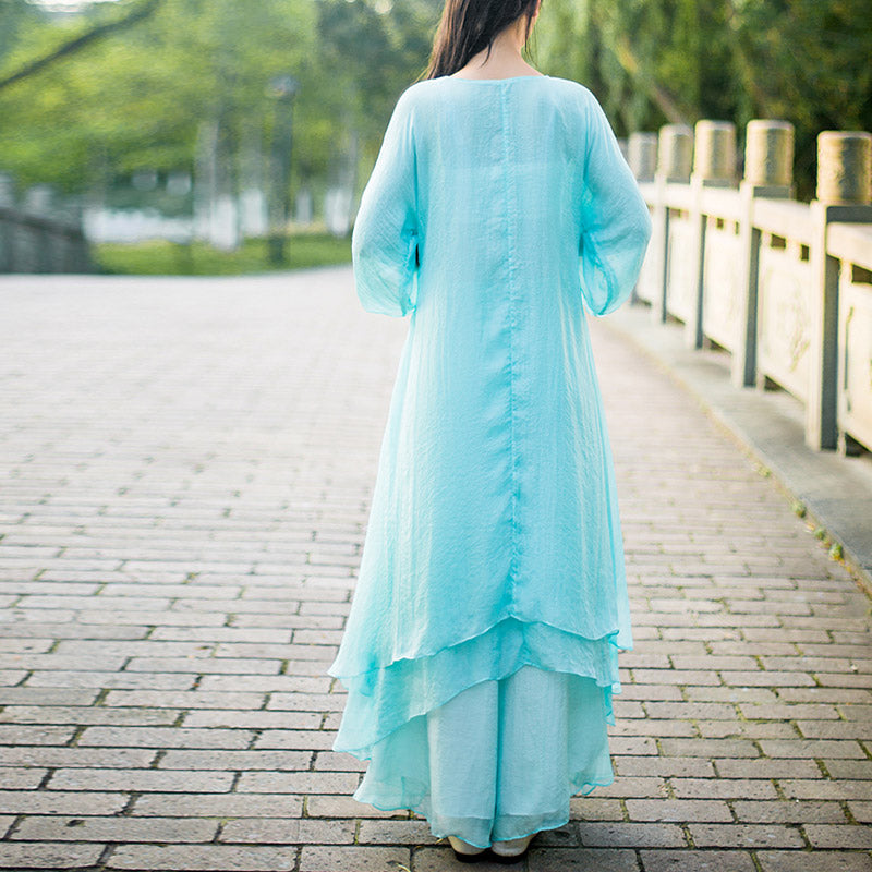 Juego de 3 piezas de ropa de gasa para yoga, Buddha Stones , uniforme, meditación, práctica Zen, para mujer - image 4