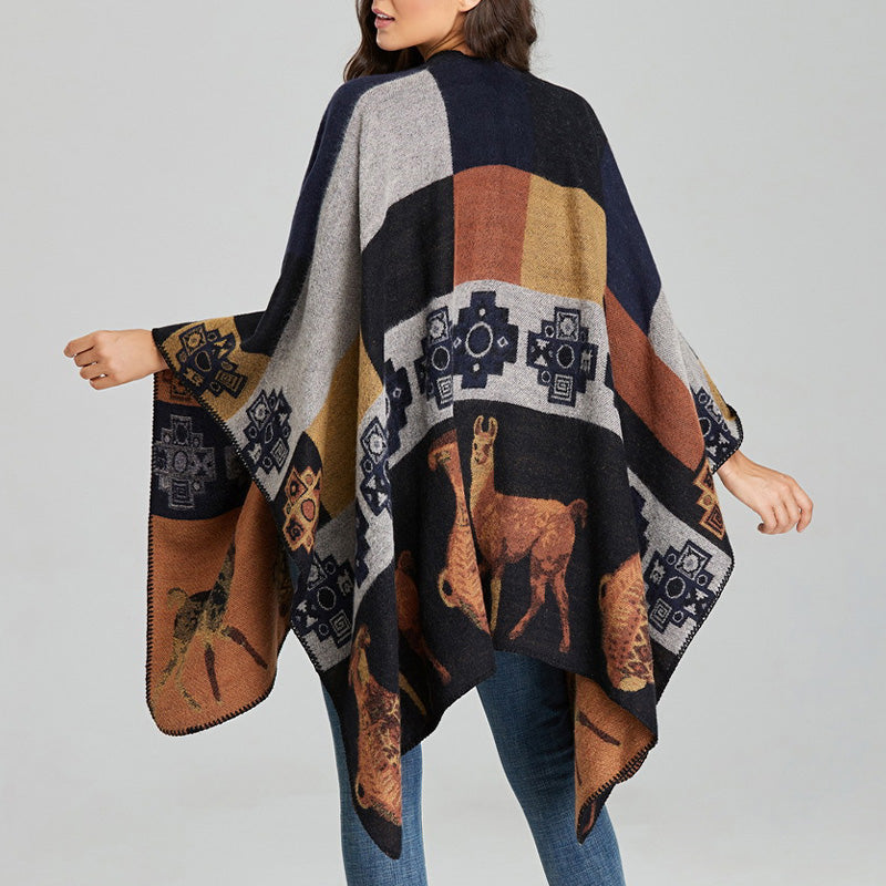 Buddha Stones chal tibetano ciervo jarrón formas geométricas invierno acogedor viaje bufanda abrigo - image 17