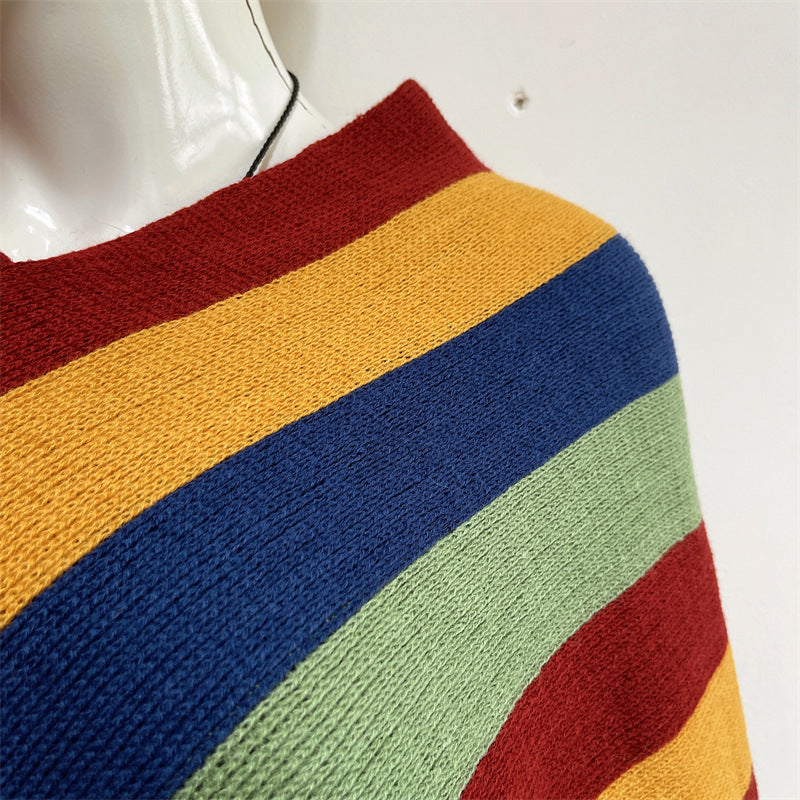 Bufanda de viaje acogedora para invierno con diseño de rayas tibetanas de Buddha Stones, chal con borlas - image 17