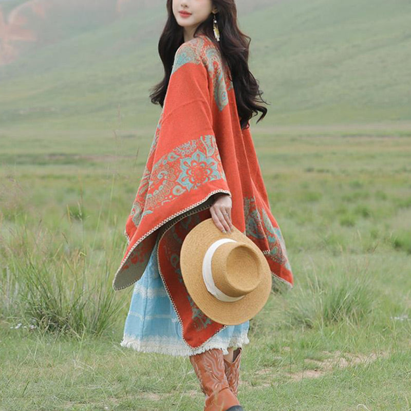 Mantón tibetano de piedras de Buddha Stones , patrón Simple, bufanda de viaje acogedora para invierno - image 15