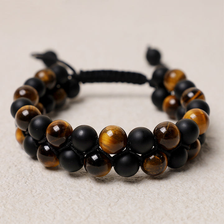 Pulsera Protección Ojo de Tigre - Ojo de tigre (circunferencia de la muñeca 17-28 cm) - image 1