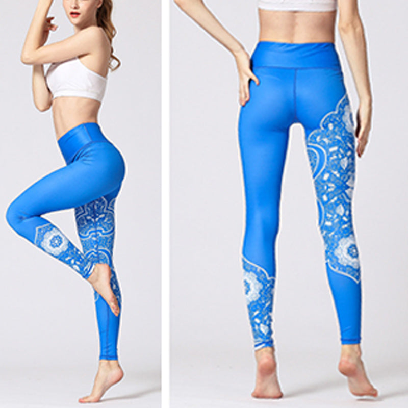 Buddha Stones Lines Weeds Sakura Flowers Black Tree Pantalones Deportes Fitness Yoga Leggings Pantalones de yoga para mujer - image 1