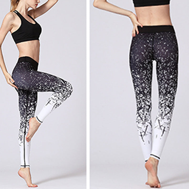 Buddha Stones Lines Weeds Sakura Flowers Black Tree Pantalones Deportes Fitness Yoga Leggings Pantalones de yoga para mujer - image 7