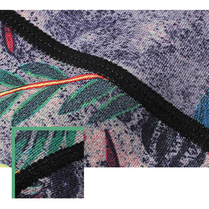 Pantalones de plumas de pavo real rojo y azul con piedras de Buddha Stones, mallas deportivas para Yoga, pantalones de Yoga para mujer - image 12