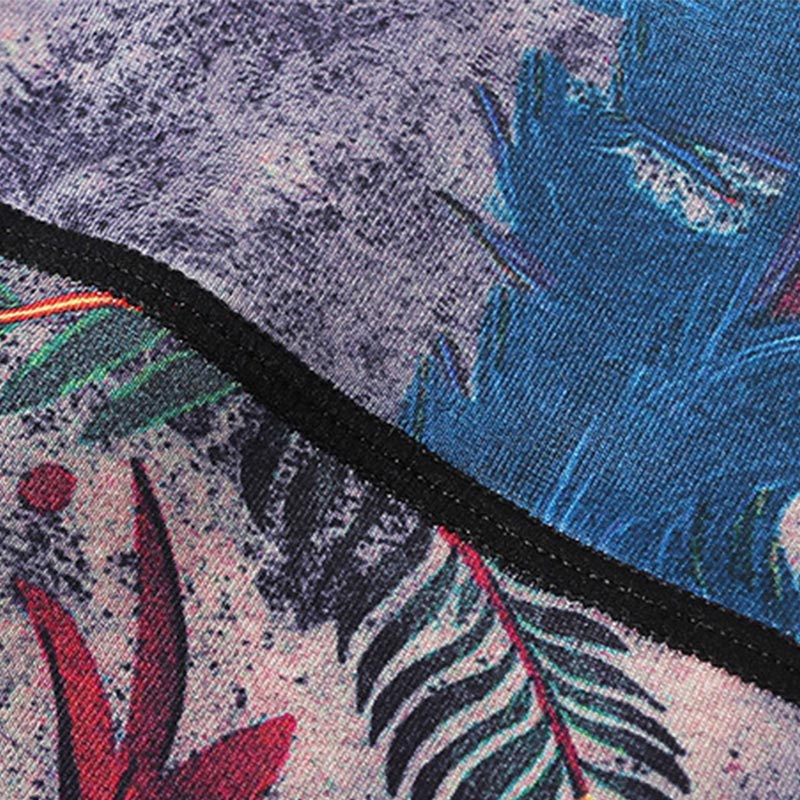 Pantalones de plumas de pavo real rojo y azul con piedras de Buddha Stones, mallas deportivas para Yoga, pantalones de Yoga para mujer - image 10